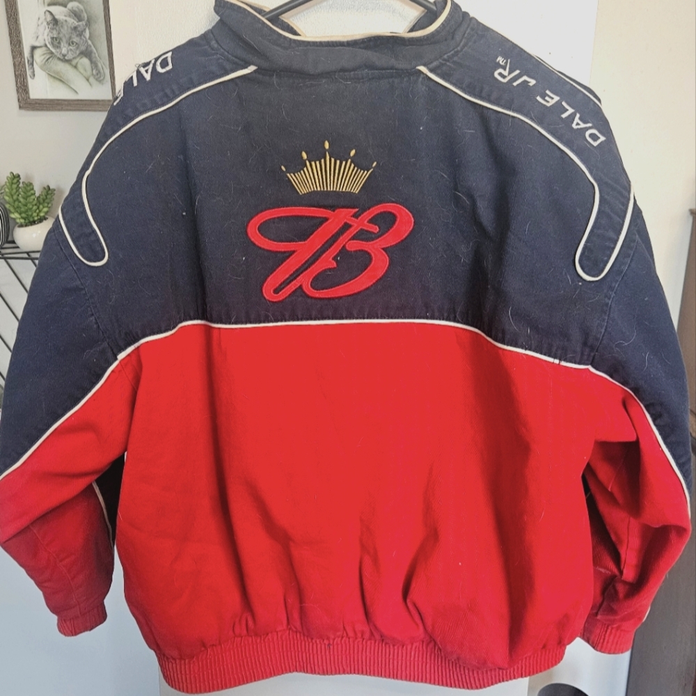 Dale Jr. Red and Black Racing Jacket